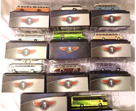 Ten Atlas Editions Classic Coaches Collection in excellent condition, boxed. P&amp;P Group 2 (£18+VAT for the first lot and £