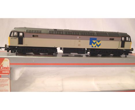 Lima Class 47 diesel, 47599, grey, excellent condition. Box with wear. P&amp;P Group 1 (£14+VAT for the first lot and £1+VAT 