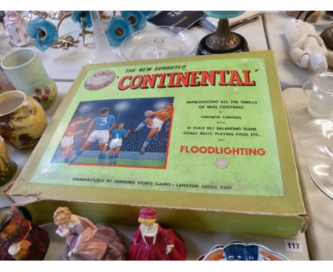 Boxed The New Subbuteo Continental with assorted extra football teams 