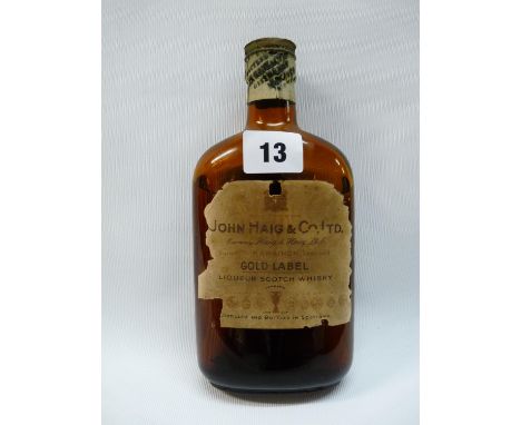 Bottle of Vintage John Haig & Co Ltd Gold Label Scotch Whisky Liqueur 