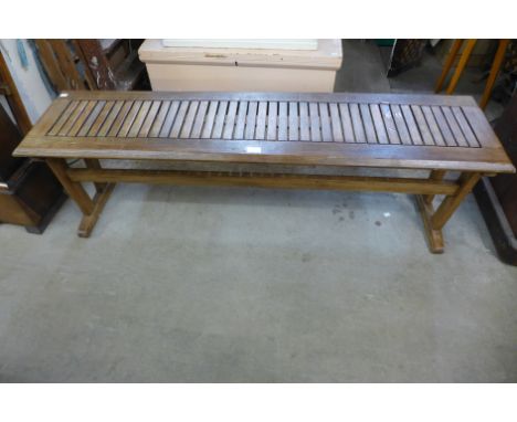 An oak bench 