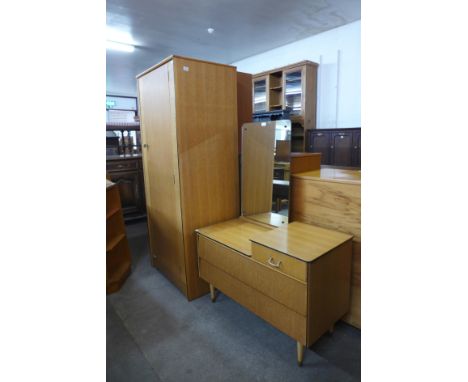 An Avalon Yatton light oak two piece bedroom suite 