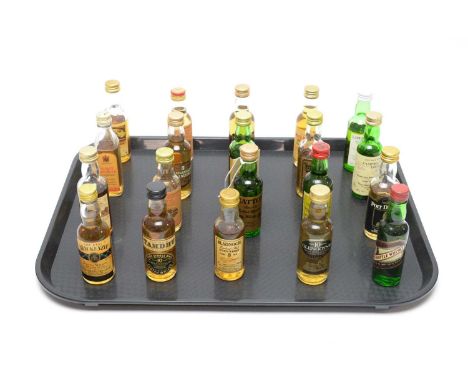 A collection of whisky miniatures, including: Glenmorangie Highland Malt Scotch Whisky, 10 Years Old; Glengoyne Single Highla
