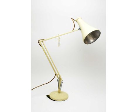 An Anglepoise desk lamp, by Herbert Terry &amp; Sons, in cream.