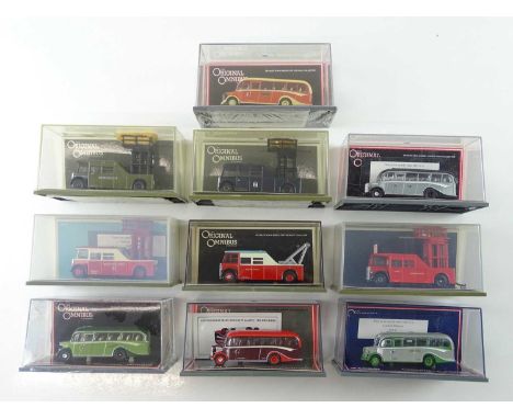 A mixed group of 1:76 scale buses by Corgi OOC in various liveries - VG in G/VG boxes (10)