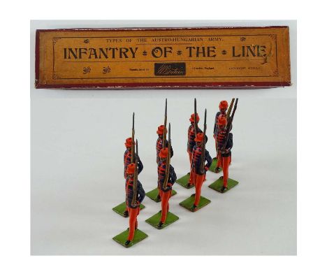 A BRITAINS No.177 early soldiers set 'Types of the Austro-Hungarian Army -  Infantry of the Line' comprising eight figures, '