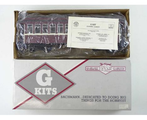 A BACHMANN Big Haulers G Gauge classic Old-Timer American passenger bogie coach - VG in G box