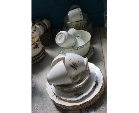 A Edwardian S N &amp; L tea service &amp; ColClough tea service 