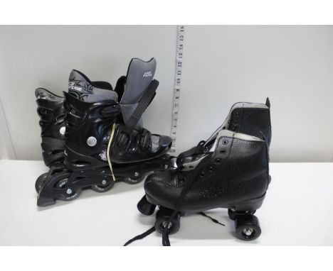 Two pairs of roller skates 