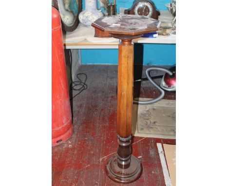 A antique mahogany planter stand. Height 106cm Collection only 