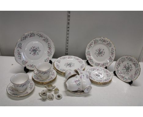 Colclough Tea service. 25 Piece and mini Crested Ware items 
