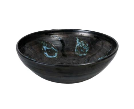 Troika Pottery(XX) Early bowl (1963) Ceramic, by Benny Serota, incised Troika St. Ives and trident mark to base, height 9cm, 