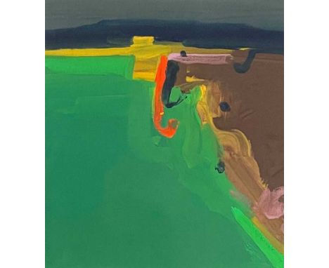 John MILLER (1931-2002) West Penwith Gouache on paper, signed and inscribed, inscribed by Michael Truscott to verso, 23 x 20.