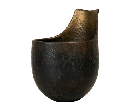 John WARD (1938) Vessel  Ceramic, impressed seal to base, height 17cm.The estate of Michael Beard. Ceramics expert with Earle