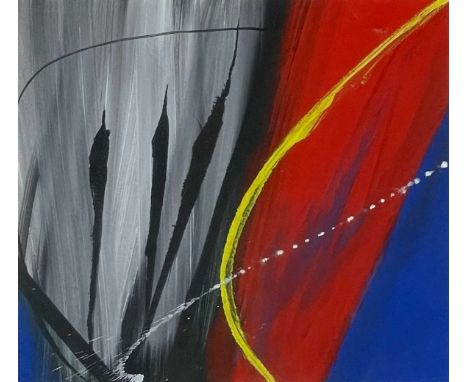 Neil CANNING (1960) Coast; Airstream (2008) Oil on board, signed, inscribed and dated 2008 to verso, 24 x 27cm. 48 x 49cm fra