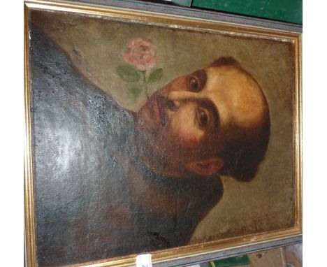 Framed head and shoulder portrait 