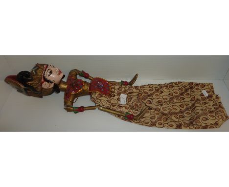 Indonesian wooden puppet 