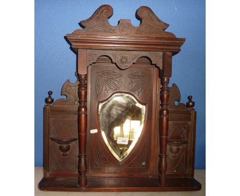 Small Victorian over mantel mirror 