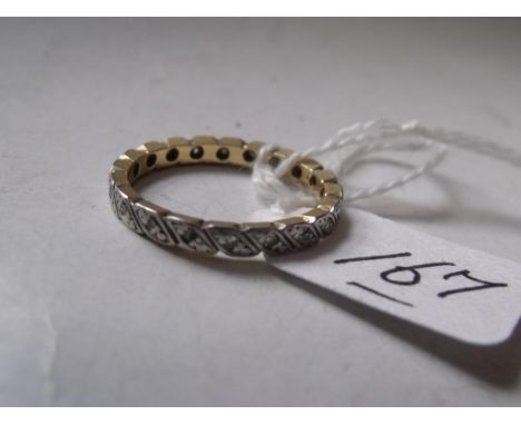 18ct gold diamond eternity ring approx size 'N'   