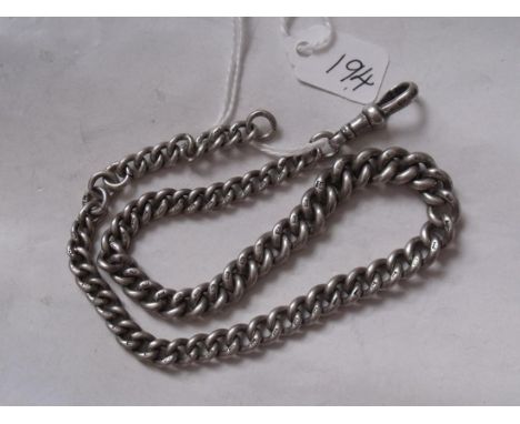 Antique silver Albert watch chain 40g    