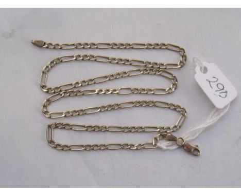 9ct long link chain 20" in length 3.8g    