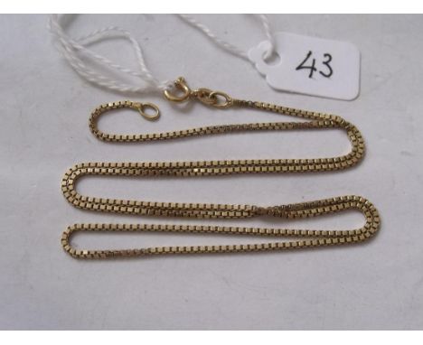 18ct box link chain 6.4g      