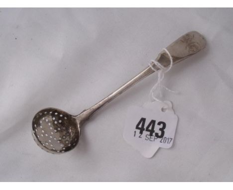 Georgian fiddle pattern small sifter spoon Lon 1803 by WE WF  18g      