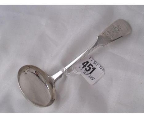Exeter - fiddle pattern sauce ladle 1843 by JS 38g         