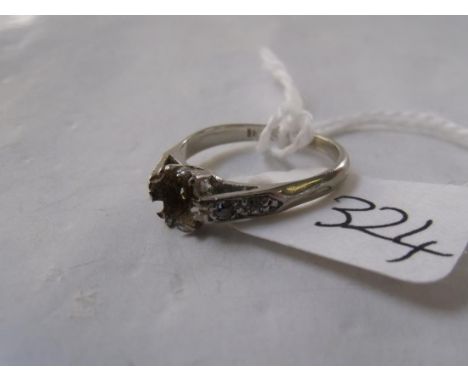 18ct white gold diamond ring mount     