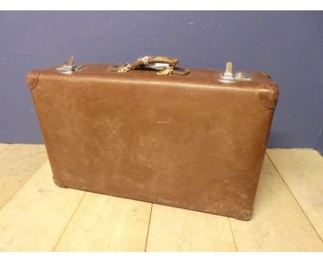 A Vintage Leather suitcase 