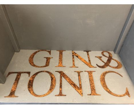 GIN &amp; TONIC letters 