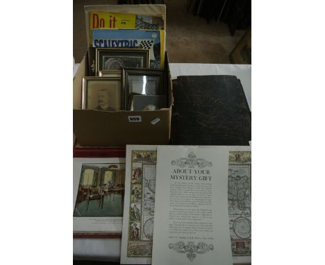 Two albums containing a quantity of mixed mid-20th century postcards and photographs together with a collection of framed pho