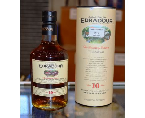 EDRADOUR THE DISTILLERY EDITION 10 YEAR OLD HIGHLAND SINGLE MALT SCOTCH WHISKY, WITH PRESENTATION BOX - 70CL, 40% VOL     