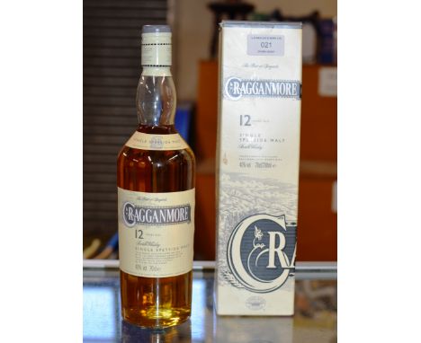 CRAGGANMORE 12 YEAR OLD SPEYSIDE SINGLE MALT SCOTCH WHISKY, WITH PRESENTATION BOX - 70CL, 40% VOL     