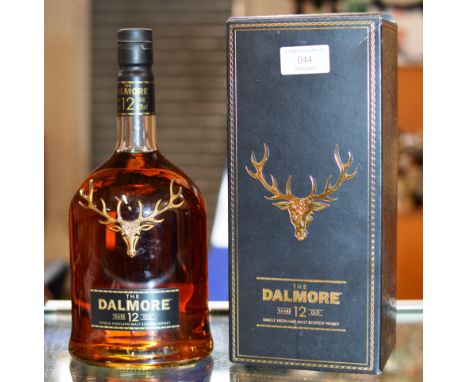 THE DALMORE 12 YEAR OLD SINGLE HIGHLAND MALT SCOTCH WHISKY, WITH PRESENTATION BOX - 1 LITRE, 40% VOL     