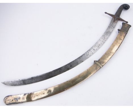 A 19th century Irish Cavalry sword in scabbard by J Read,
College Green, Dublin.