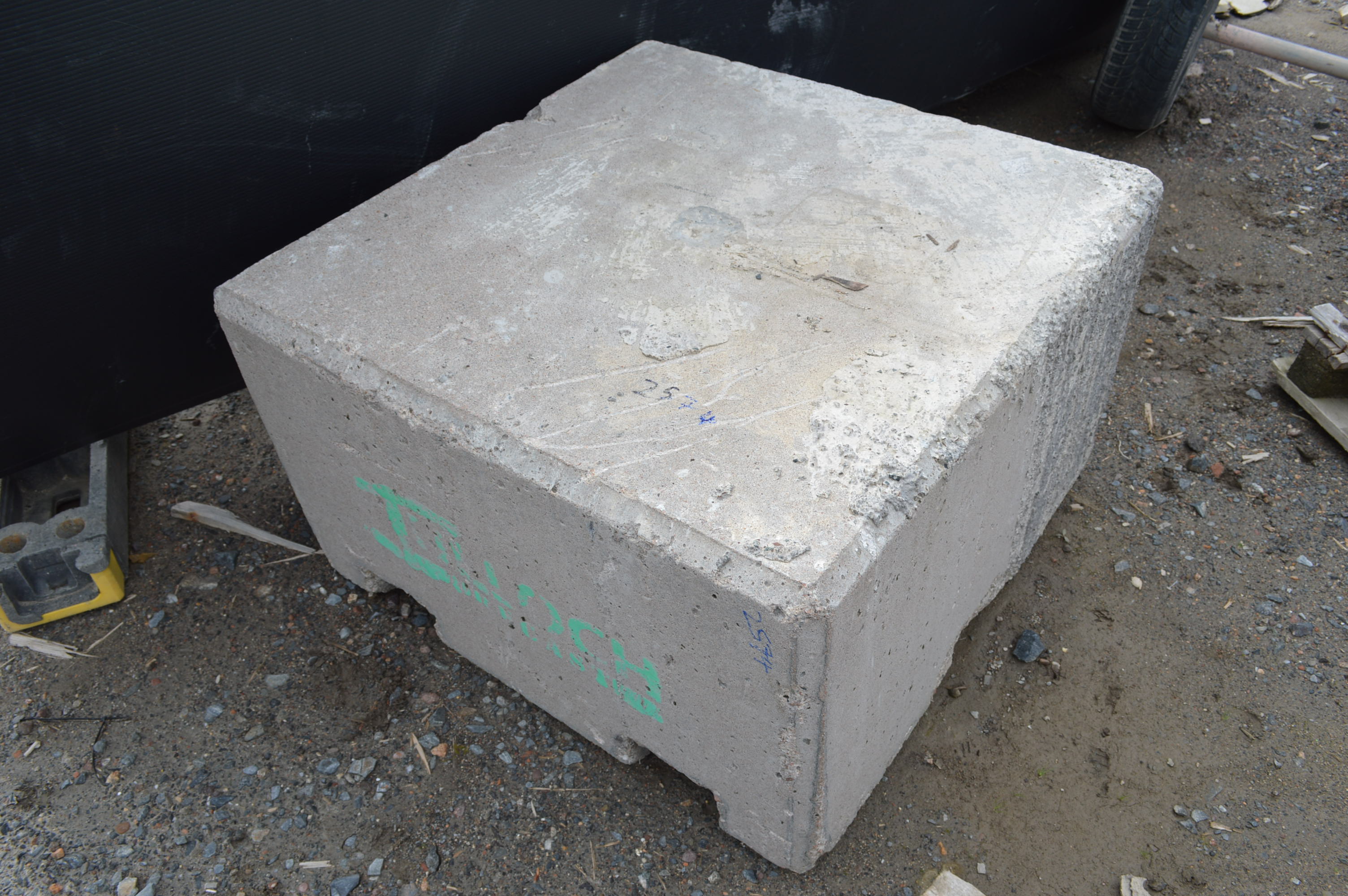 PreCast Concrete Block, approx. 1m x 1m x 600mm deep (lot located in