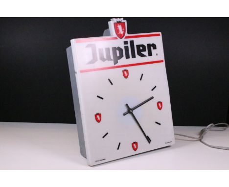 20th century Jupiler vintage breweriana advertising wall clock H 40cm, W 30cm