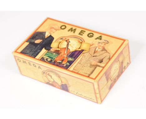 A vintage Omega Seamaster Automatic wristwatch display box. 