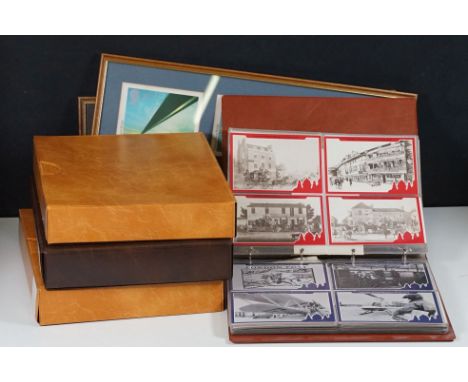 Postcard albums to include Royal Mail Stamp card series, Isle of Man, Guernsey and Eire, National Postal Museum, Bath Postal 