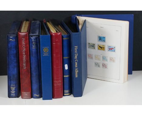 Assorted collection of stamps and first day covers in albums to include, three albums of assorted first day covers, two album