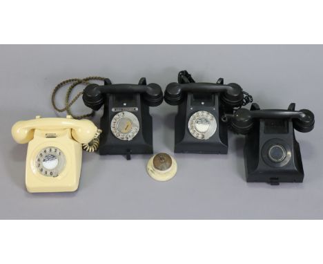 Ten various vintage &amp; later telephones. 