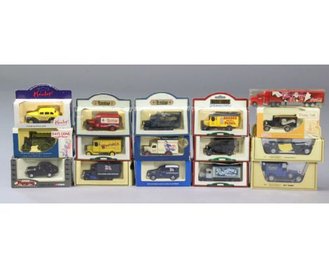 Sixty-eight various Lledo die-cast scale model vehicles, all boxed.