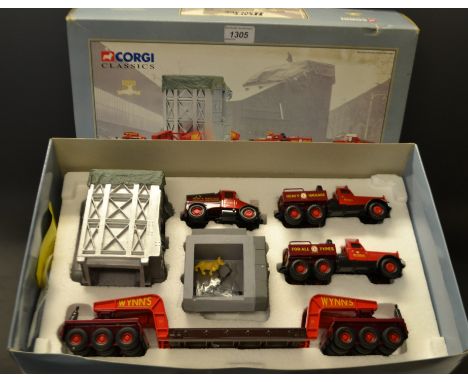 Corgi Heavy Haulage 31009 Wynns Diamond T Ballast (x2) with 24 wheel girder trailer, boxed