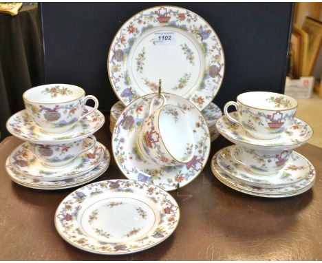 A Royal Worcester tea service, Reg. No. 608482, c.1912
