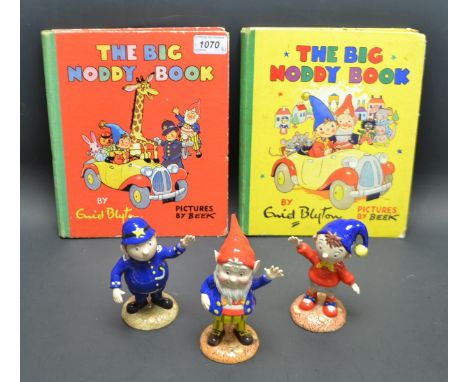 Noddy - a Royal Worcester figure Noddy;  others Big Ears & Mr Plod;  a 1959 copy The Noddy Big Annual;  another 1960 (5)