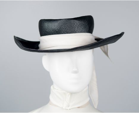 Givenchy. Paris. Wide-brimmed women's hat.Vintage.