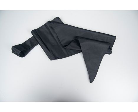 Women's belt bow in black satin.Vintage.