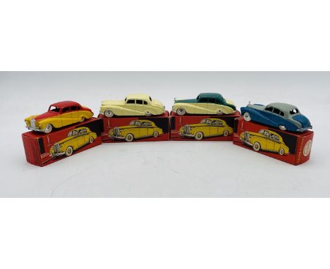 Four boxed vintage Quiralu (France) Rolls Royce Silver Cloud die-cast cars