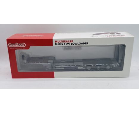 A boxed Marge Models Nooteboom MCOS Semi Lowloader Multi-trailer die-cast model (1:32 scale)